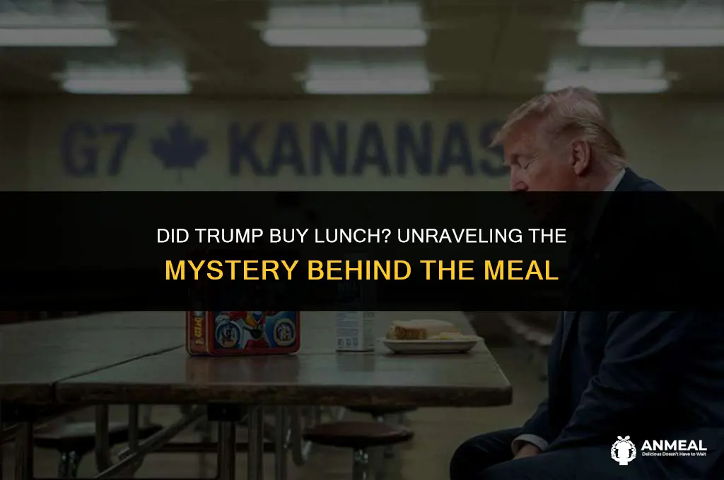 did trump buy lunch