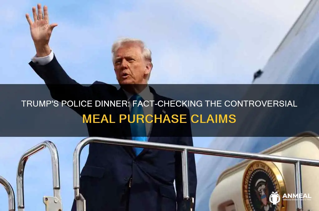 did trump buy police dinner