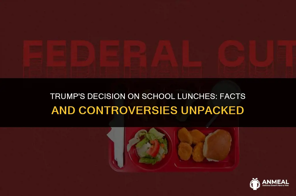 did trump cancel lunch program