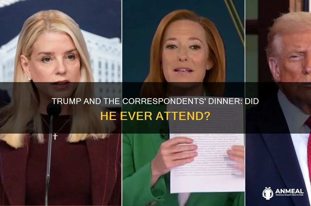 did trump ever attend a correspondents dinner