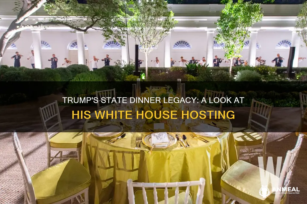 did trump ever have a state dinner