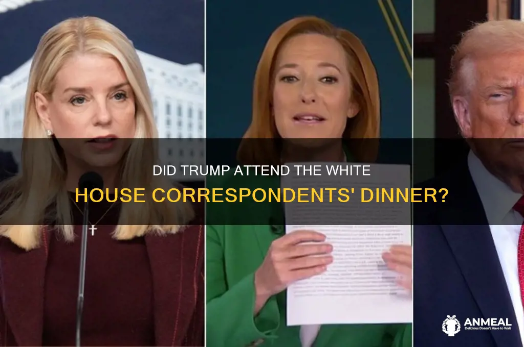 did trump go to the correspondence dinneer