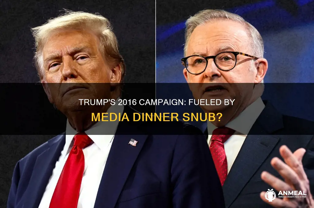 did trump run because of media dinner
