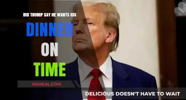 Trump's Dinner Demand: Did He Insist on Timely Meals?
