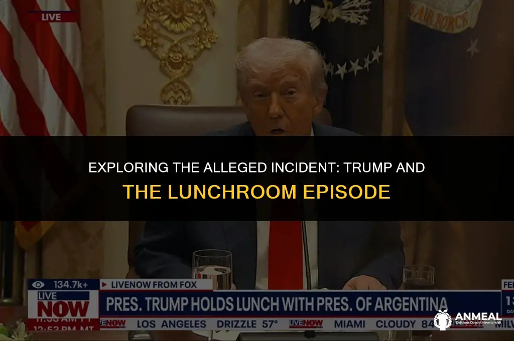did trump throw his lunch against the wall