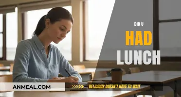 Did You Have Lunch Today? A Midday Meal Reflection