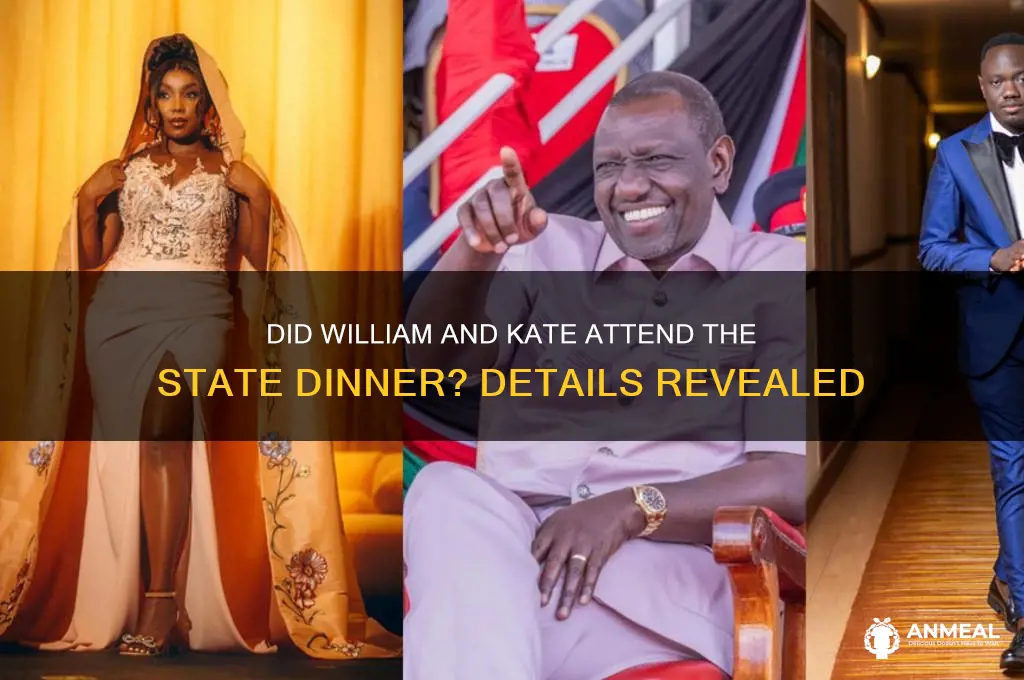 did william and kate attend state dinner