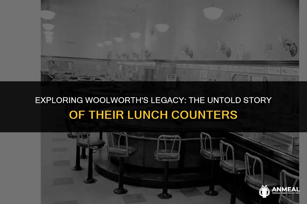 did woolworths have a lunch counter