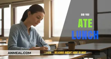 Did You Eat Lunch Today? A Midday Meal Reflection