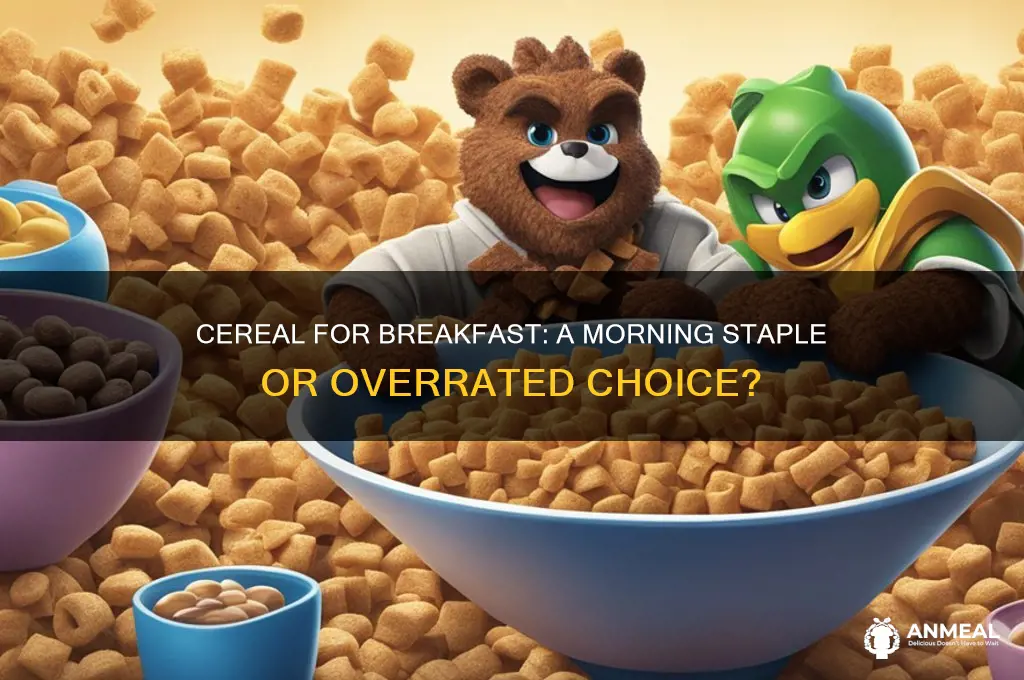 did you cereal for breakfast