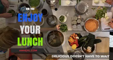 Savoring Satisfaction: Reflecting on Today's Lunch Delight