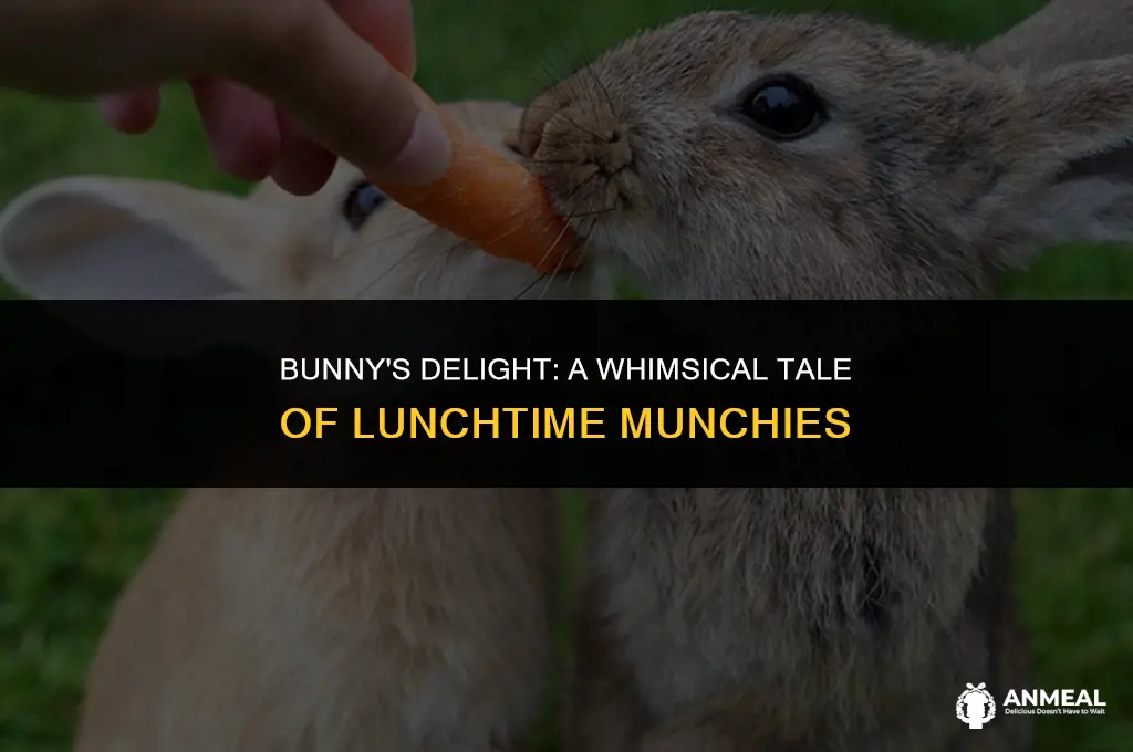 did you ever see a bunny munching his lunch