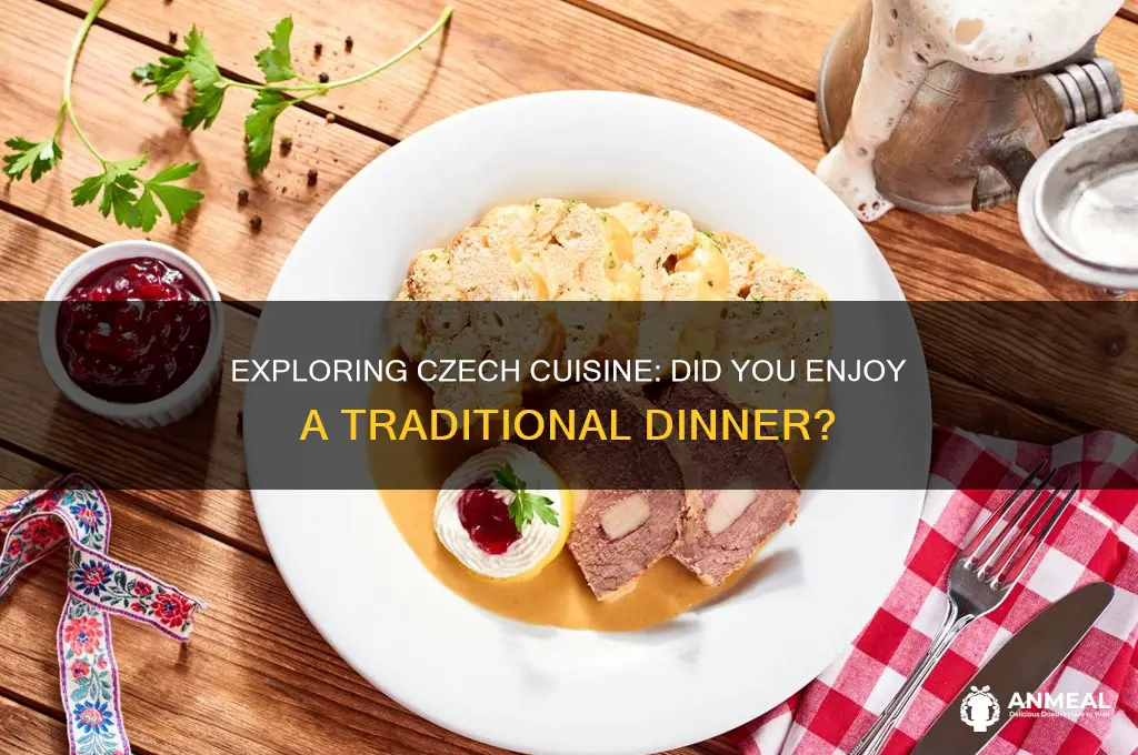 did you had dinner in czech