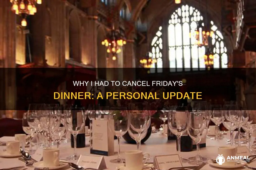 did you just cancel friday