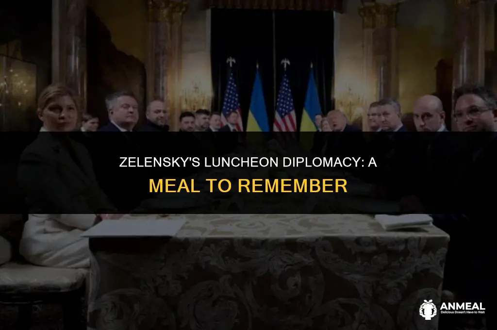did zelensky stay for lunch