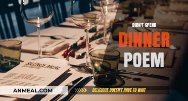 Unspoken Words Over Dinner: A Poem of Silence and Reflection