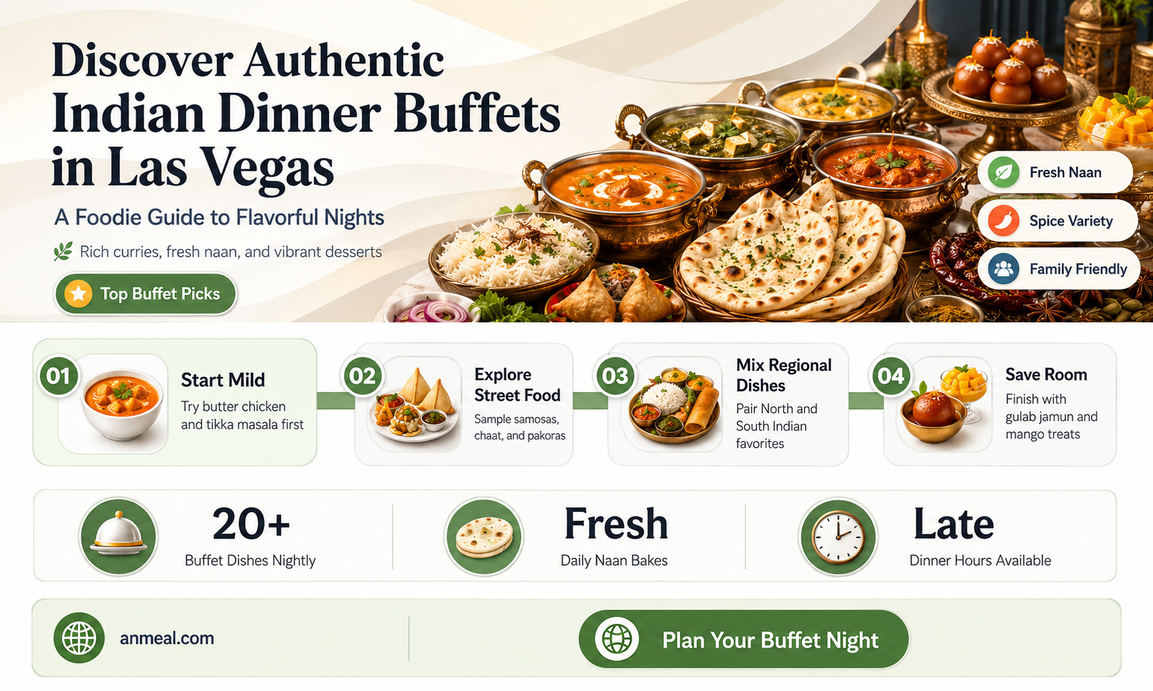 are their any indian dinner buffets in las vegas