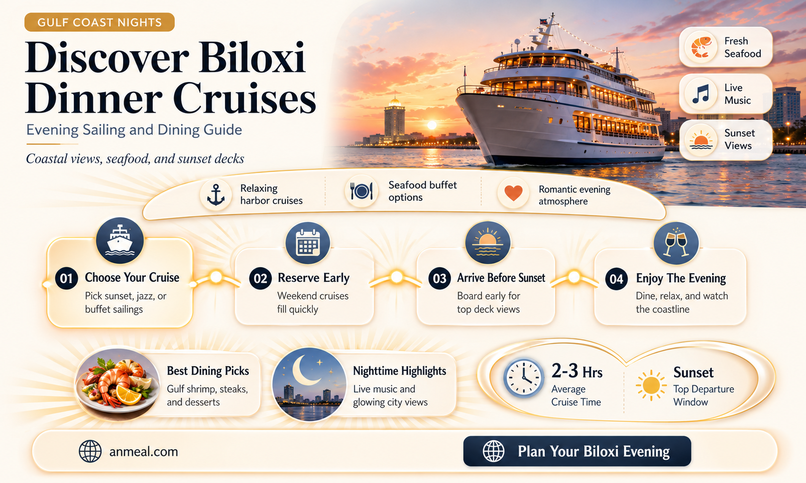 are there dinner cruises biloxi ms