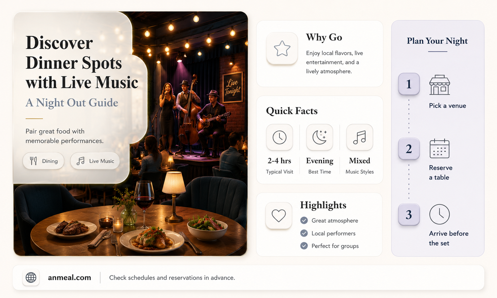 are there any dinner spots with live music