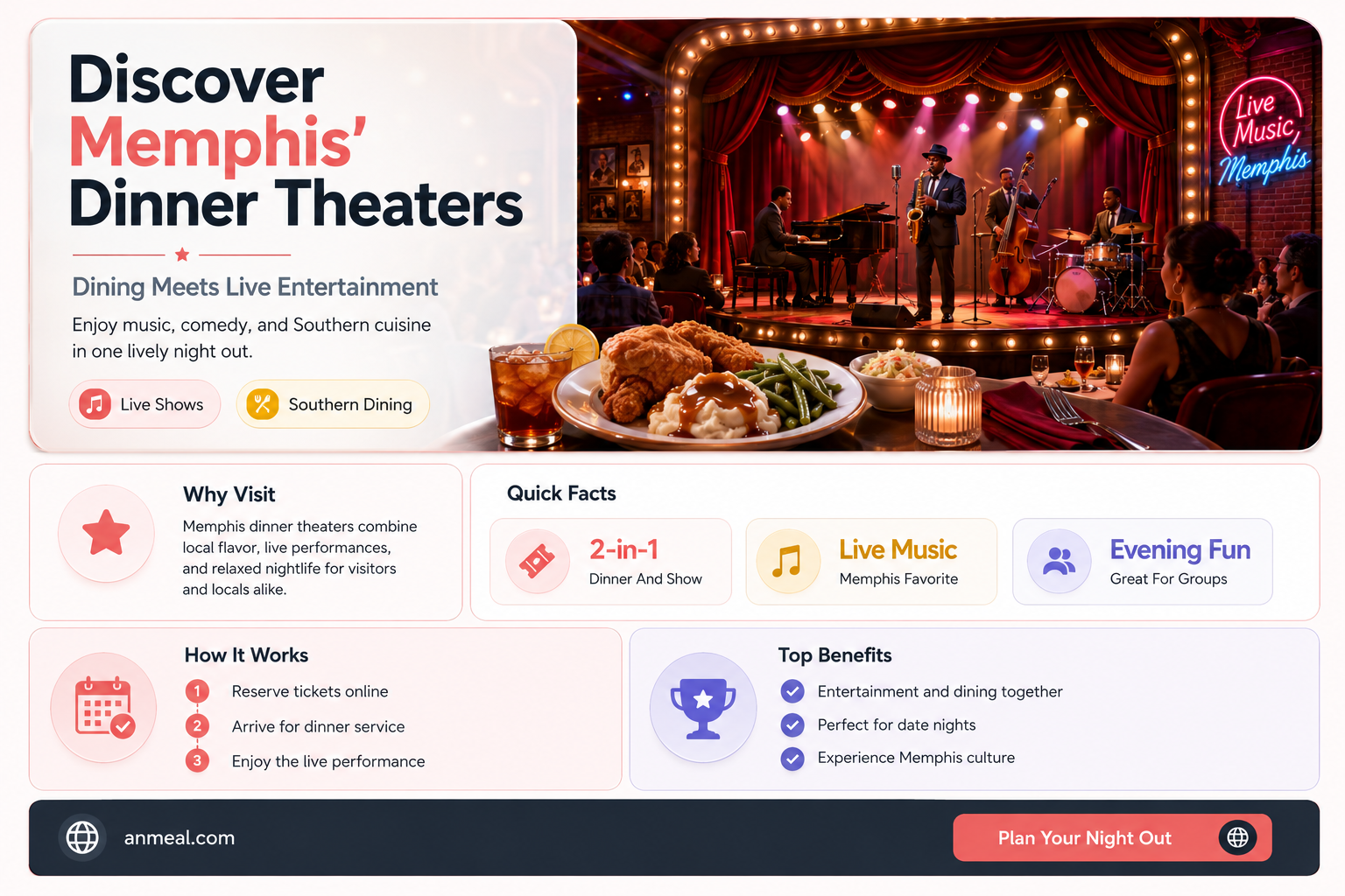 are there any dinner theaters in memphis tn