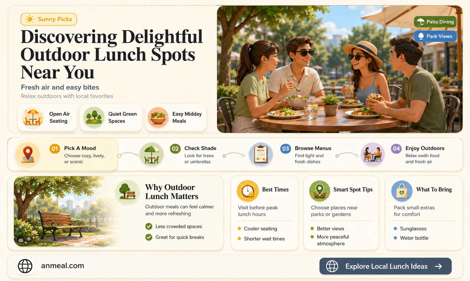 are there any lunch spots with outdoor seating