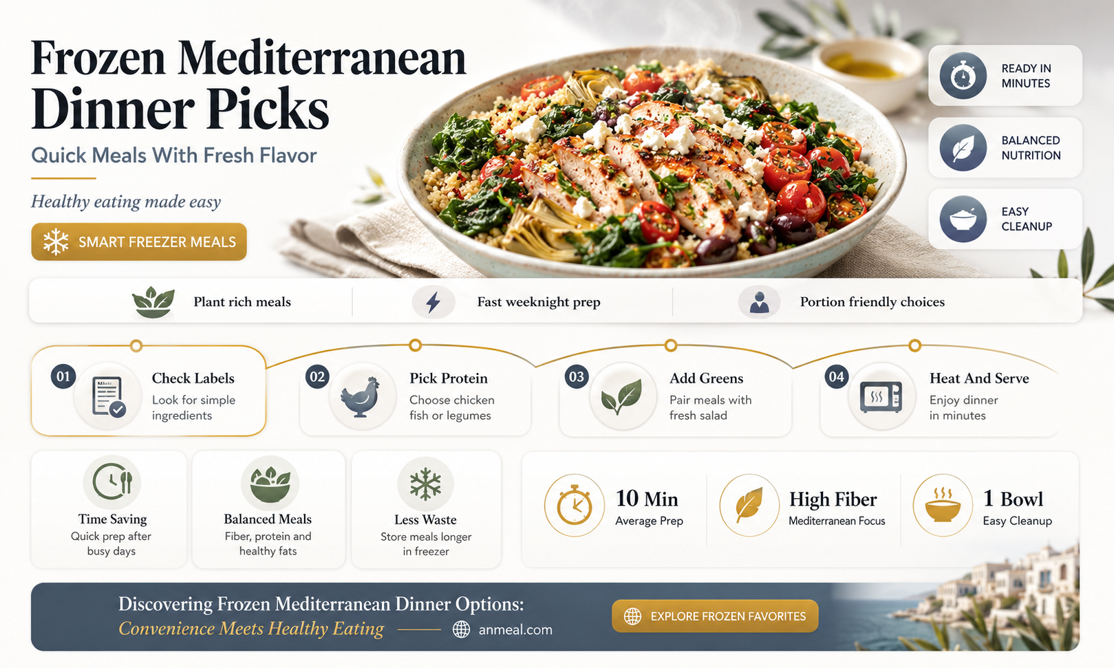 are there frozen mediterranean dinner food