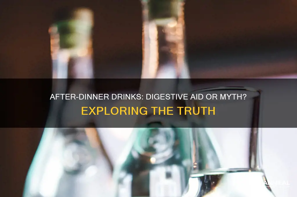 do after dinner drinks help digestion