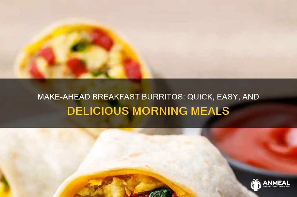 do ahead breakfast burritos