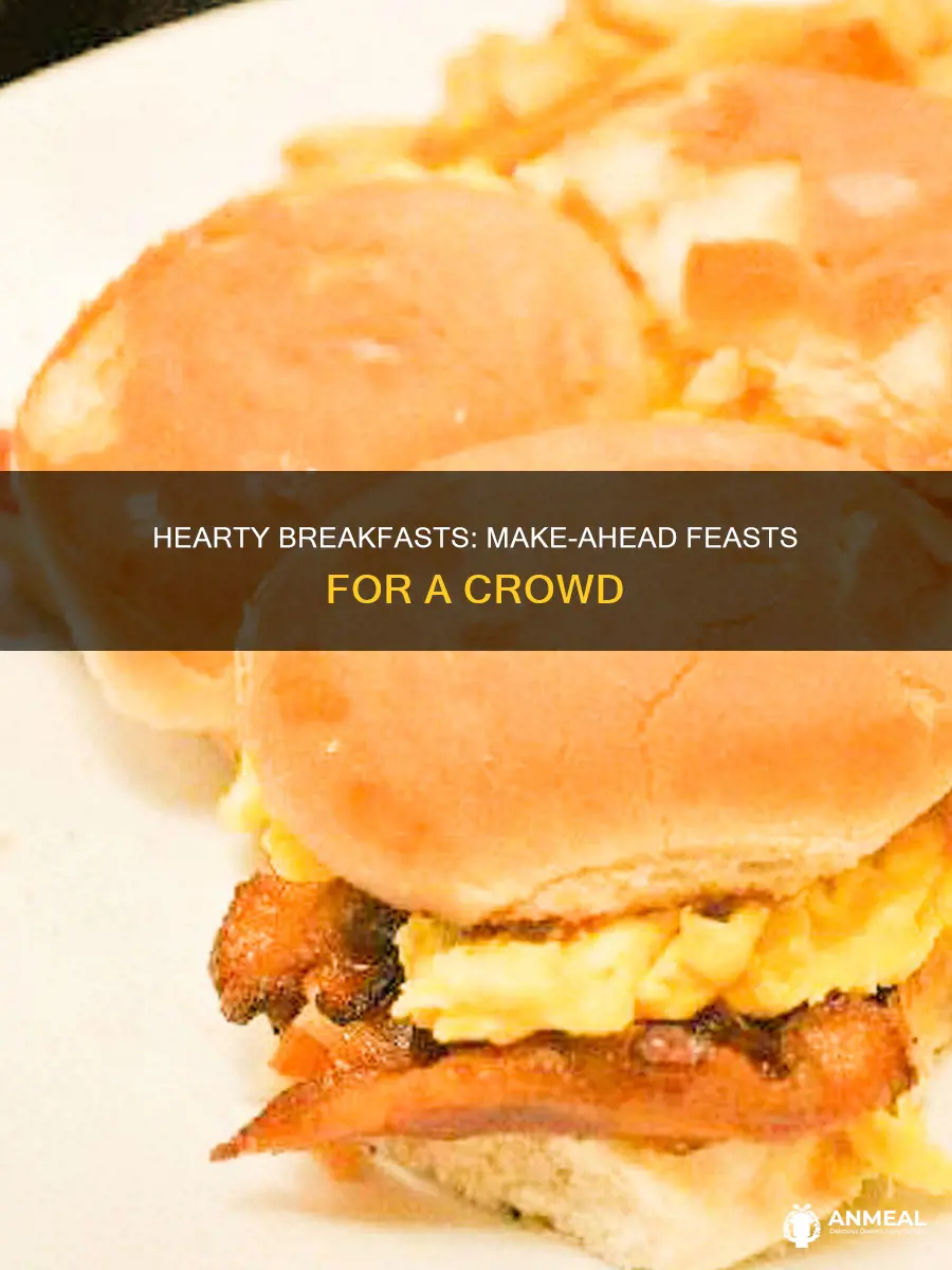 do ahead breakfast for a crowd
