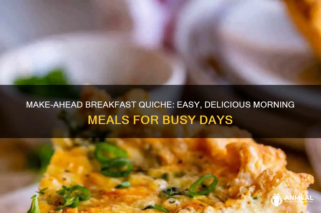 do ahead breakfast quiche