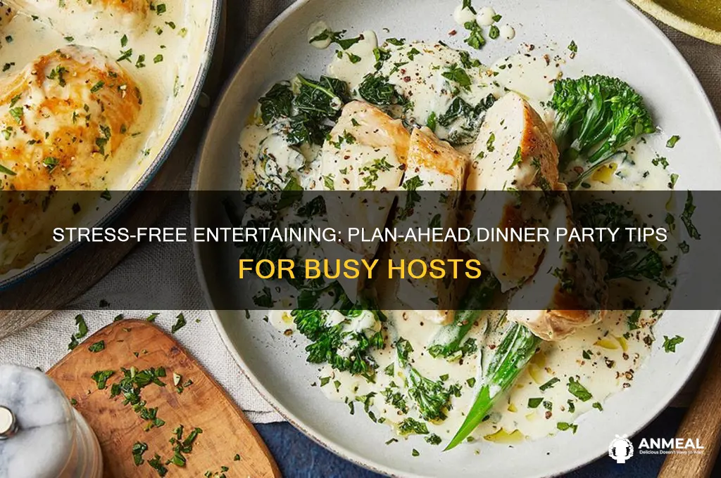 do ahead dinner party