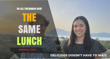 Do All Freshman Have the Same Lunch?