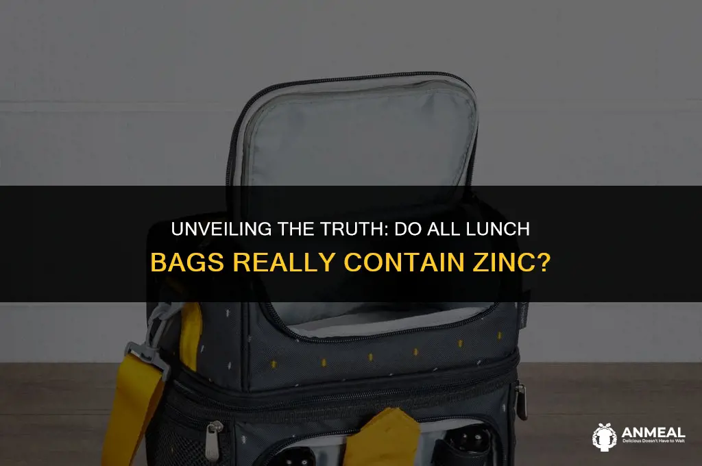do all lunch bags contain zinc