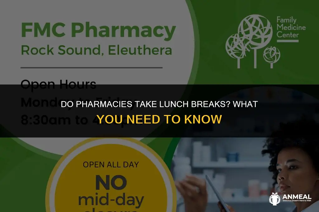 do all pharmacies close for lunch