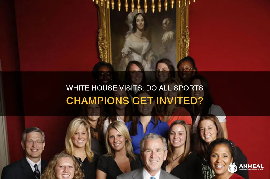 do all sports teams go to white house dinner