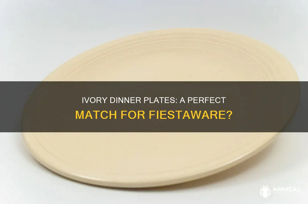 do any ivory dinner plates go with fiestaware