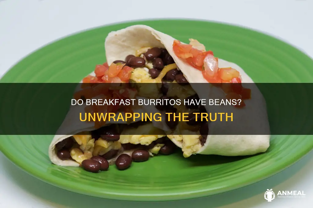 do breakfast burritos have beans