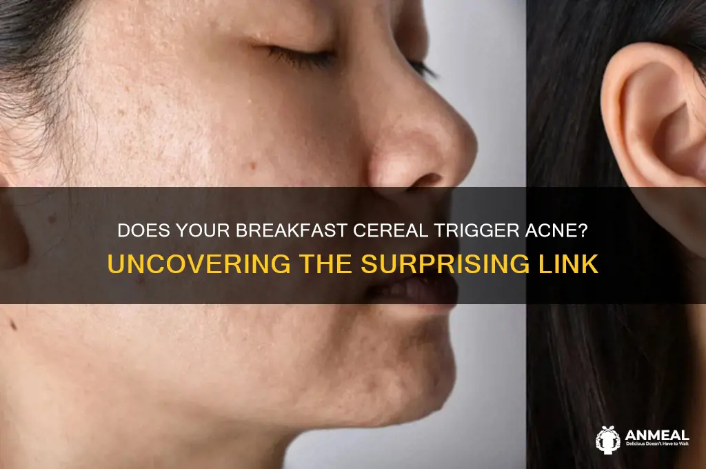 do breakfast cereal cause acne
