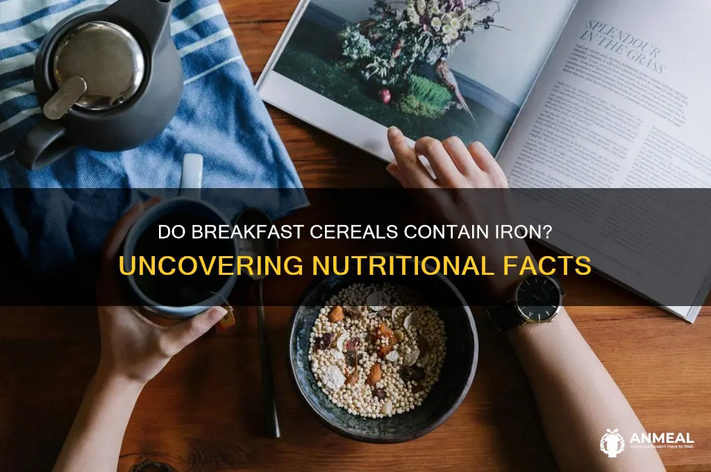 do breakfast cereals contain iron