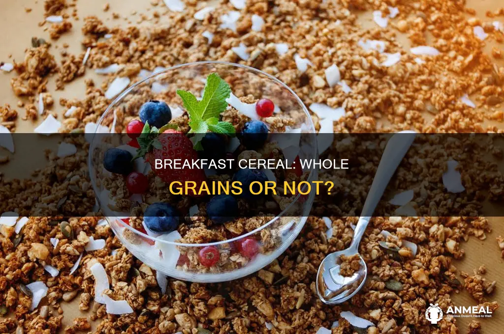 do breakfast cereals count as whole grains