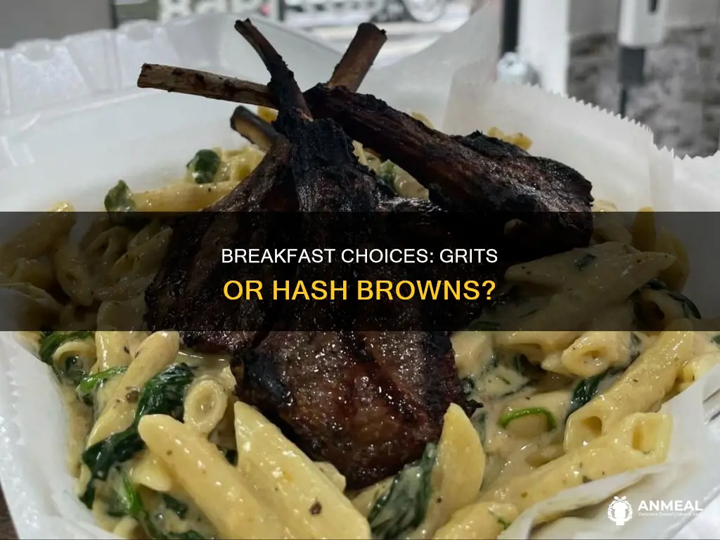 do breakfast places ask grits or hash browns