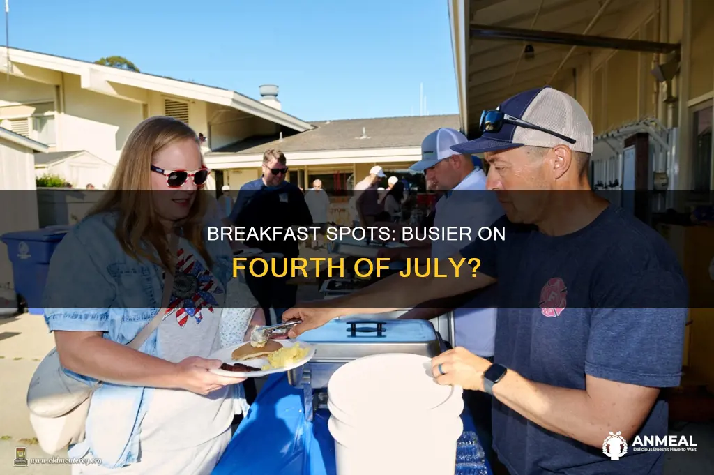 do breakfast places get busier on fourth of july