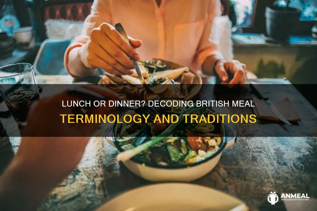 do british call lunch dinner