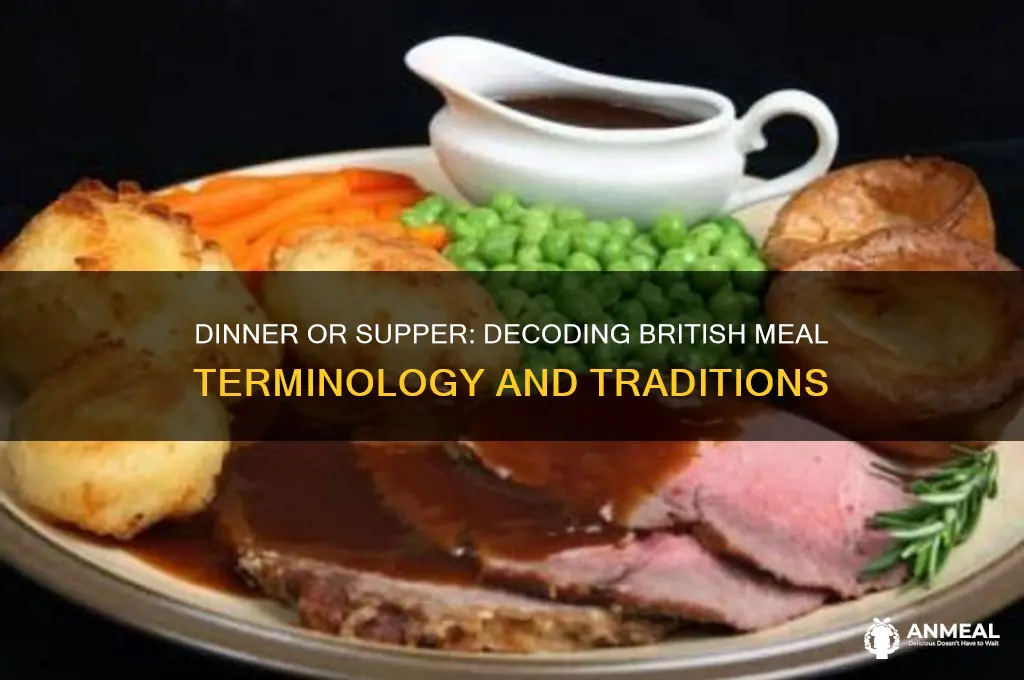 do british use dinner or supper