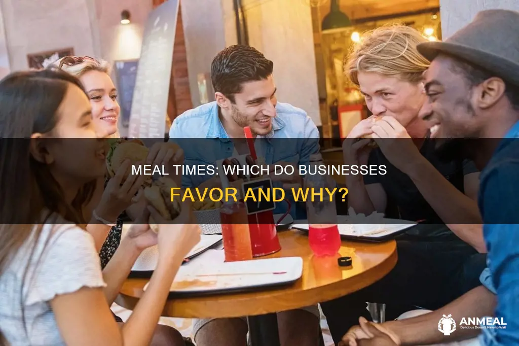 do businesses cater more for breakfast lunch or dinner