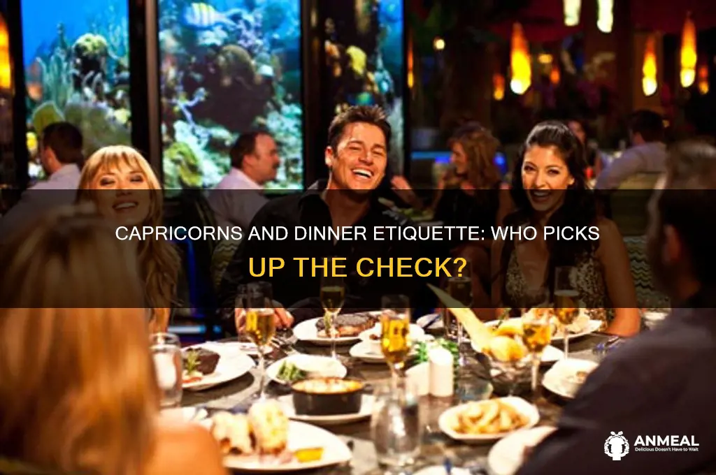 do capricorns always have to pay at dinner