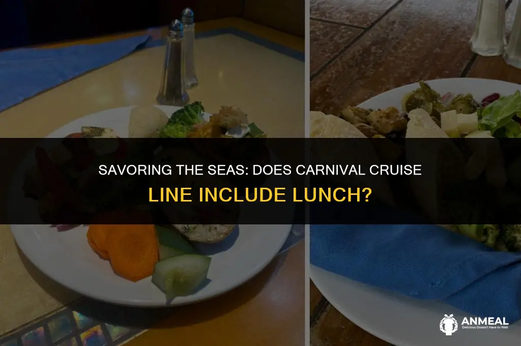 do carnival cruises include lunch