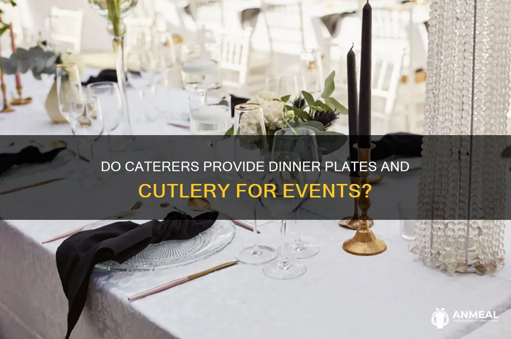 do caterers supply dinner plates and cutlery