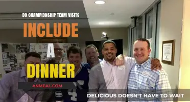 Championship Team Visits: Do They Include a Dinner Celebration?
