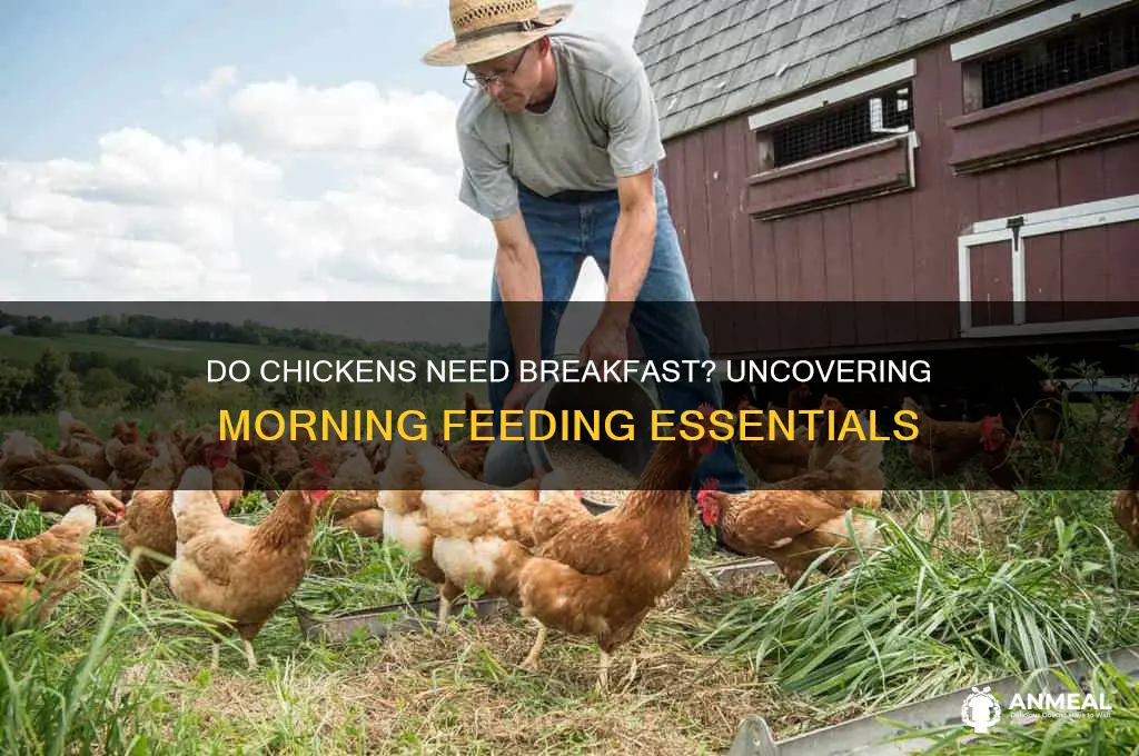 do chickens need breakfast